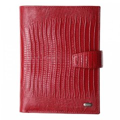 Обложка комбинированная для паспорта и прав Petek из натуральной кожи 595-041-10 красная