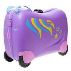 Дитяча пластикова валіза на 4х колесах (транкі) Dream Rider Samsonite ck8.091.001 мультиколір