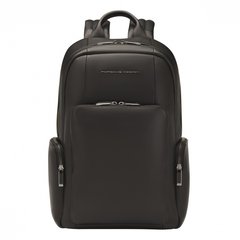 Рюкзак из натуральной кожи с отделением для ноутбука Porsche Design Roadster ole01613.001 черный