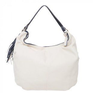 Сумка жіноча Gianni Conti з натуральної шкіри 864195-cream-navy