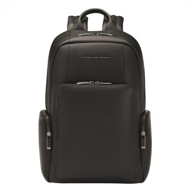 Рюкзак из натуральной кожи с отделением для ноутбука Porsche Design Roadster ole01613.001 черный