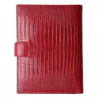 Обложка комбинированная для паспорта и прав Petek из натуральной кожи 595-041-10 красная