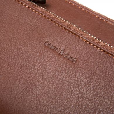 Барсетка гаманець Gianni Conti з натуральної шкіри 582209-brown