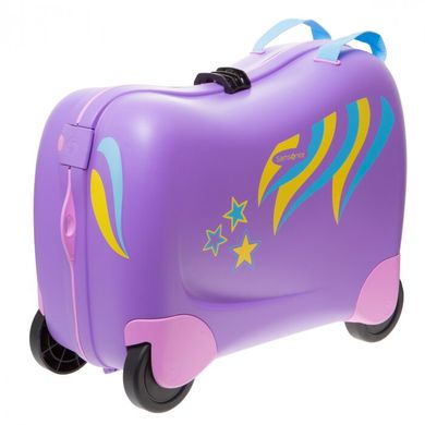 Дитяча пластикова валіза на 4х колесах (транкі) Dream Rider Samsonite ck8.091.001 мультиколір