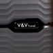 Валіза з поліпропілену Summer Breezet V&V на 4 здвоєних колесах tr-8018-65-black:5
