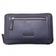 Барсетка гаманець Cerruti1881 з натуральної шкіри  cema02634m-blue
