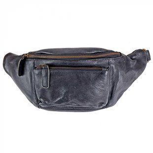 Сумка на пояс із натуральної шкіри Gianni Conti 4005033-black