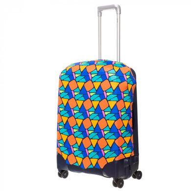 Чехол для чемодана из ткани EXULT case cover/diamonds-dark blue/exult-s