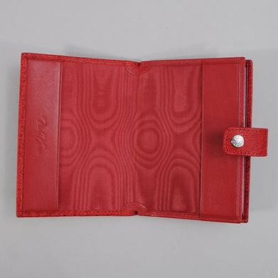 Обложка комбинированная для паспорта и прав из натуральной кожи Neri Karra 0031.2-42.05 красная