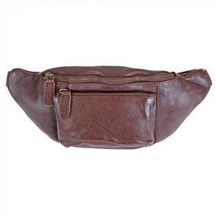 Сумка на пояс із натуральної шкіри Gianni Conti 4005033-brown