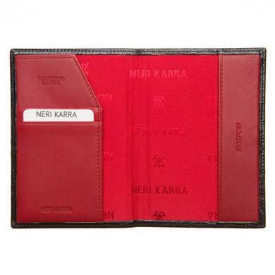 Обкладинка для паспорта з натуральної шкіри Neri Karra 0110.1-32.01/05 чорний