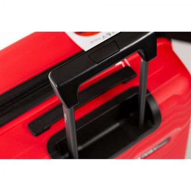 Валіза з поліпропілену Summer Breezet V&V на 4 здвоєних колесах tr-8018-65-red