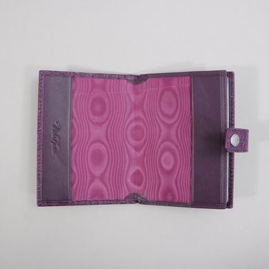 Обложка комбинированная для паспорта и прав из натуральной кожи Neri Karra 0031.2-42.41 фиолетовый