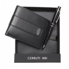 Подарунковий набір гаманець + ручка Cerruti1881 par98-nero