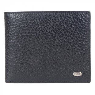 Кошелёк мужской Petek из натуральной кожи 279-46b-a31 чёрный