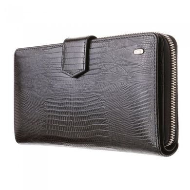 Барсетка гаманець Petek з натуральної шкіри 707-041-01 чорний