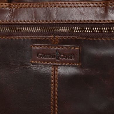 Сумка чоловіча Gianni Conti з натуральної шкіри 1222349-dark brown
