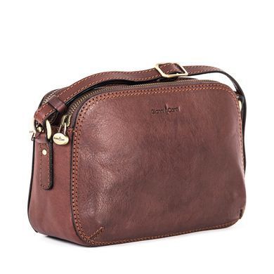 Сумка жіноча Gianni Conti з натуральної шкіри 916315-dark brown