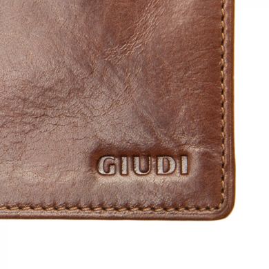 Гаманець чоловічий Giudi з натуральної шкіри 6139/gd-02 коричневий