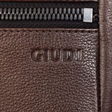 Сумка мужская Giudi из натуральной кожи 10920/rt/vr-08 тёмно-коричневый