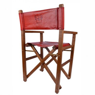 Складаний вінтажний стілець ручної роботи Pratesi з натуральної шкіри/дерева bcl183