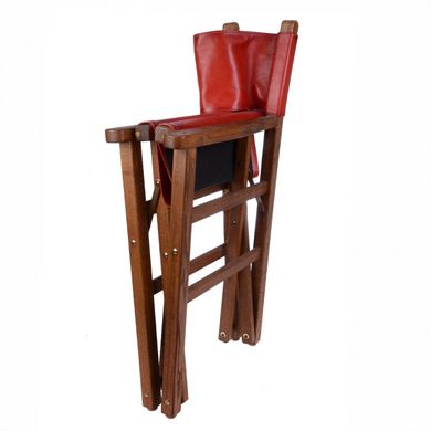 Складаний вінтажний стілець ручної роботи Pratesi з натуральної шкіри/дерева bcl183