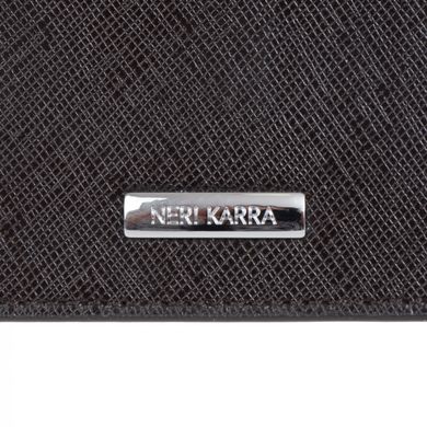 Кредитница з натуральної шкіри Neri Karra 0134.47.63 темно коричнева