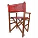 Складаний вінтажний стілець ручної роботи Pratesi з натуральної шкіри/дерева bcl183:4