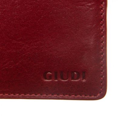 Кошелек мужской Giudi из натуральной кожи 6182/gd-05 красный