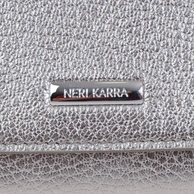 Гаманець жіночий з натуральної шкіри Neri Karra 4218.02.144/2-04.31 сріблястий