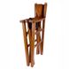 Складной винтажный стул ручной работы из натуральной кожи/дерева Pratesi bma183:2
