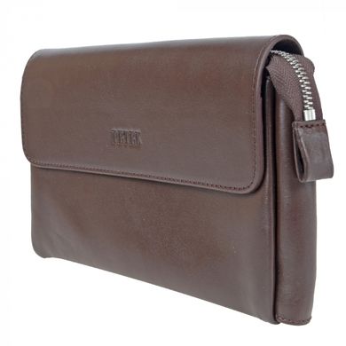 Барсетка гаманець Petek з натуральної шкіри 703-000-222 коричнева