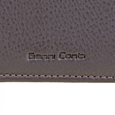 Гаманець чоловічий Gianni Conti з натуральної шкіри 587717-dark brown/leather