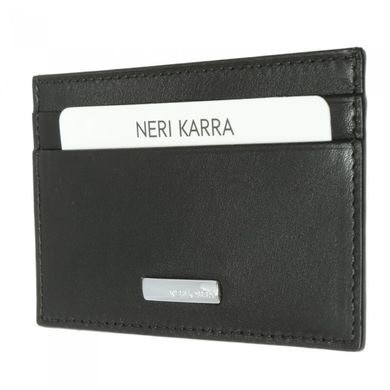Кредитница з натуральної шкіри Neri Karra 0134.3-01.01 чорний