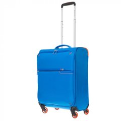 Чемодан текстильный S-Light Roncato на 4 сдвоенных колесах 415173/08 голубой