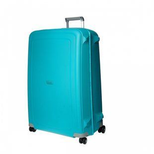 Чемодан из полипропилена S'CURE Samsonite на 4 сдвоенных колесах 10u.011.004 голубой