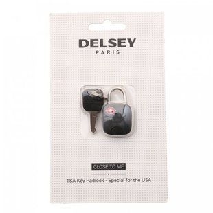 Навісний дорожній замок TSA з ключом Delsey 3940061-00