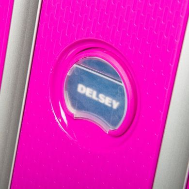 Валіза з поліпропілену Belfort Plus Delsey на 4 здвоєних колесах 3841803-09 рожевий