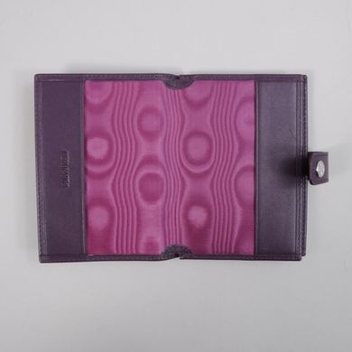 Обкладинка комбінована для паспорта та прав з натуральної шкіри Neri Karra 0031.01.41 фіолетовий