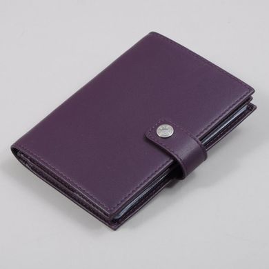 Обложка комбинированная для паспорта и прав из натуральной кожи Neri Karra 0031.01.41 фиолетовый