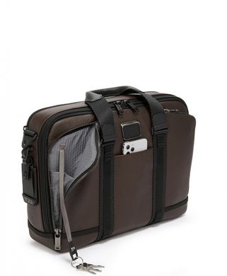 Сумка-портфель из натуральной кожи с отделением для ноутбука Alpha Bravo Leather Tumi 0932741dbl