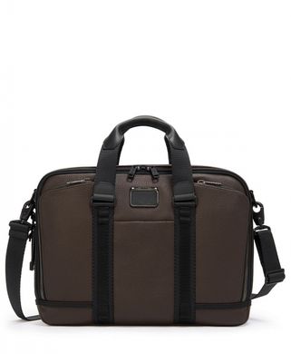 Сумка-портфель из натуральной кожи с отделением для ноутбука Alpha Bravo Leather Tumi 0932741dbl
