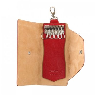 Ключниця Petek з натуральної шкіри 516-4000-10 червона
