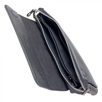 Барсетка гаманець Petek з натуральної шкіри 703-174-01 чорна