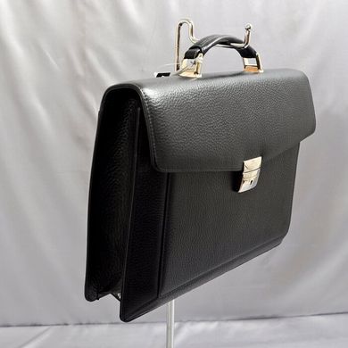 Класичний портфель Petek з натуральної шкіри 891/1-46b-01 чорний