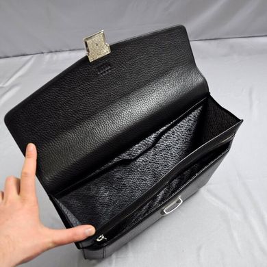 Портфель классический Petek из натуральной кожи 891/1-46b-01 черный
