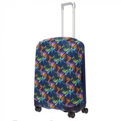 Чехол для чемодана из ткани EXULT case cover/square-blue/exult-m