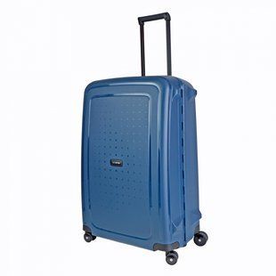 Чемодан из полипропилена S'CURE ECO Samsonite на 4 сдвоенных колесах cn0.041.007 синий