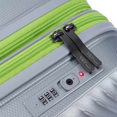 Чемодан из полипропилена Urban V&VTravel на 4 сдвоенных колесах tr-8026-65-grey