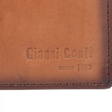 Гаманець чоловічий Gianni Conti з натуральної шкіри 4067148-tan